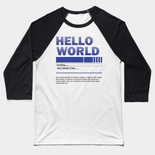 Streetwear Hello World Baseball T-Shirt